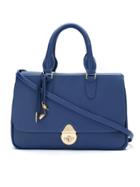 Sarah Chofakian Leather Shoulder Bag - Blue