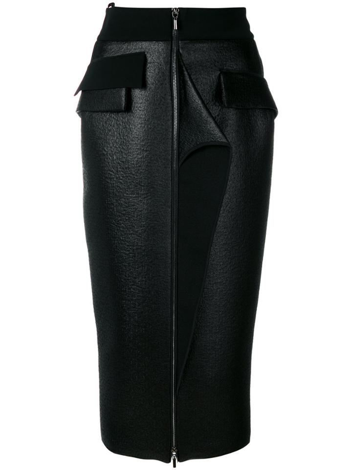 Maticevski Zip Front Pencil Skirt - Black
