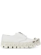 Prada Studded Lace-up Shoes - White