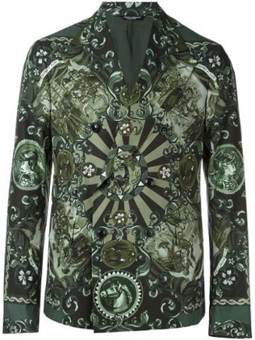 Dolce & Gabbana Carretto Siciliano Print Blazer