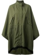 Moncler Pissenlit Cape Coat, Women's, Size: 2, Green, Polyester