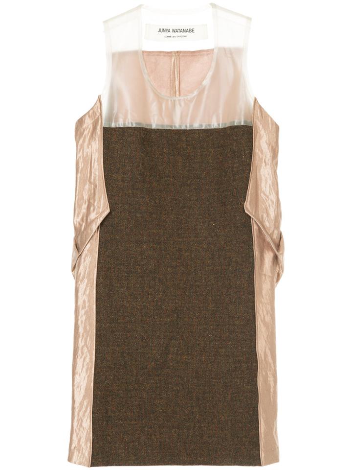 Junya Watanabe Comme Des Garçons Vintage Flared Midi Dress - Brown