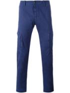 Stone Island Cargo Pocket Trousers, Men's, Size: 34, Blue, Cotton/spandex/elastane