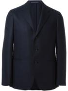 Caruso Three-button Blazer, Men's, Size: 48, Blue, Cupro/wool