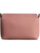 Burberry Medium Tri-tone Leather Clutch - Pink & Purple