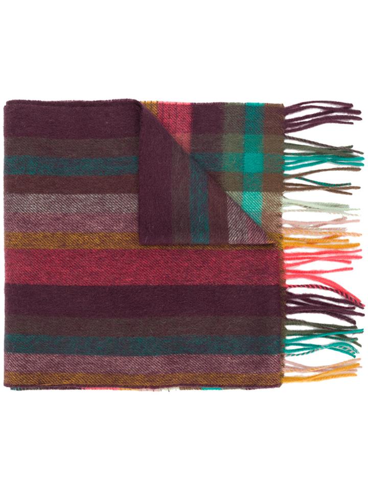 Paul Smith Check Scarf - Multicolour