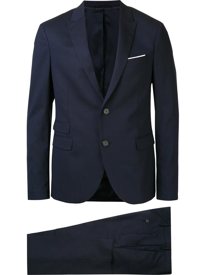 Neil Barrett - Slim-fit Suit - Men - Spandex/elastane/virgin Wool - 46, Blue, Spandex/elastane/virgin Wool