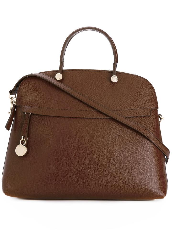 Furla Piper Tote Bag, Women's, Brown, Leather