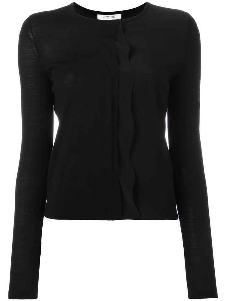 Dorothee Schumacher Round Neck Jumper, Women's, Size: 5, Black, Virgin Wool/silk