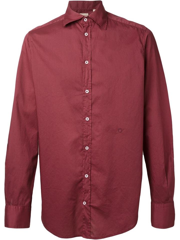 Massimo Alba Genova Shirt, Men's, Size: S, Red, Cotton