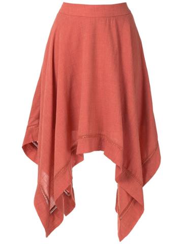 Olympiah Violette Asymmetric Skirt - Orange