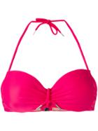 Marlies Dekkers Musubi Plunge Bikini Top - Pink & Purple