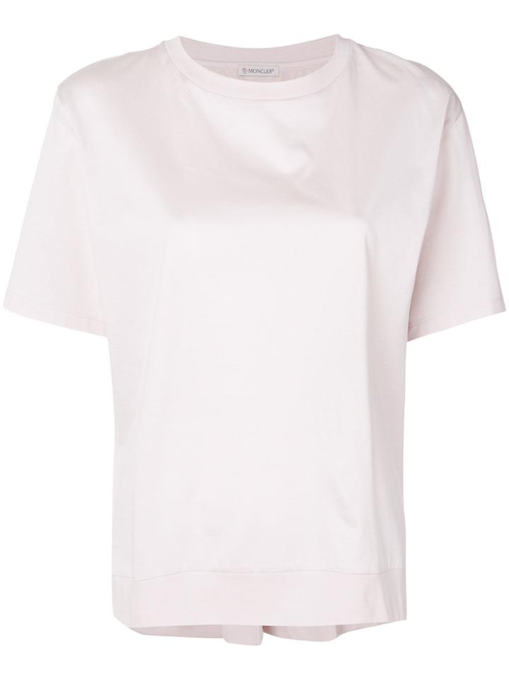 Moncler Gathered Back T-shirt - Pink & Purple