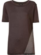 Koral Mesh Detail 'atomic' T-shirt