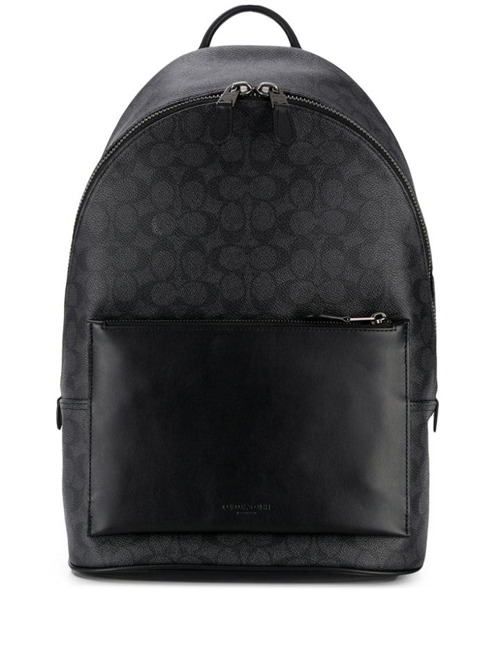 Coach Monogrammed Backpack - Black