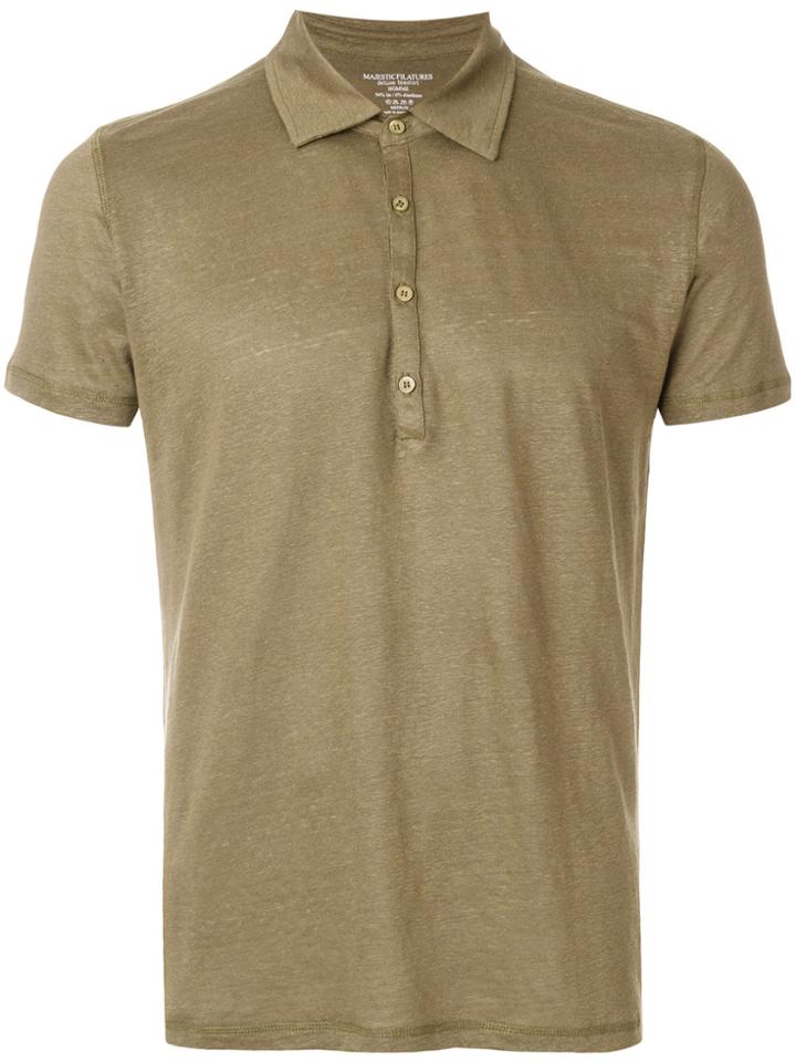 Majestic Filatures Plain Polo Shirt - Green