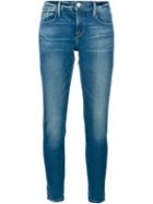 Frame Denim Le Garcon Slim Boyfriend Jeans, Women's, Size: 26, Blue, Cotton/polyester/spandex/elastane