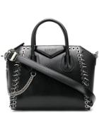 Givenchy Black Antigona Eyelet Leather Tote