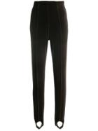 Romeo Gigli Vintage 1990's High Skinny Ankle Strap Leggings - Green