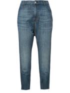 Nili Lotan Drop-crotch Cropped Jeans - Blue