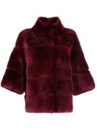 S.w.o.r.d 6.6.44 Cropped Sleeve Coat - Red