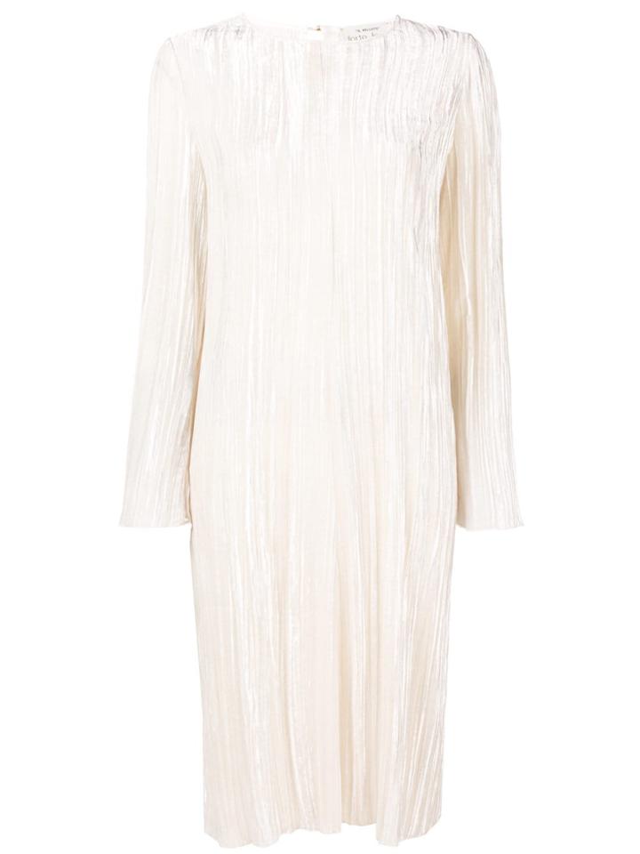 Forte Forte Pleated Midi Dress - Nude & Neutrals