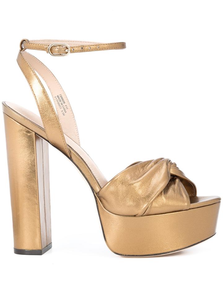 Rachel Zoe Platform Sandals - Yellow & Orange