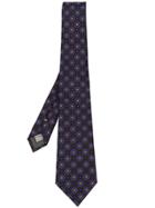 Canali Embroidered Tie - Black
