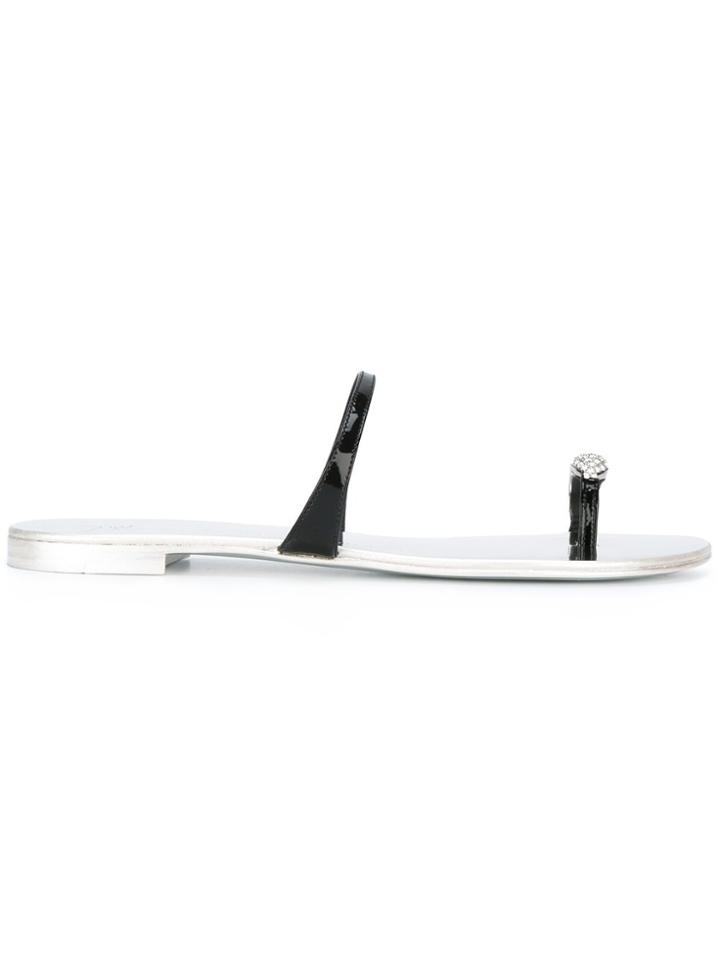 Giuseppe Zanotti Design Ring Sandals - Metallic