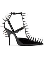 Balenciaga Black Knife 110 Spike Patent Leather Pumps
