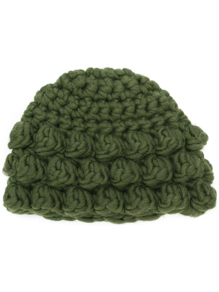 P.a.r.o.s.h. Knitted Beanie Hat - Green