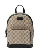 Gucci Gg Supreme Small Backpack - Brown