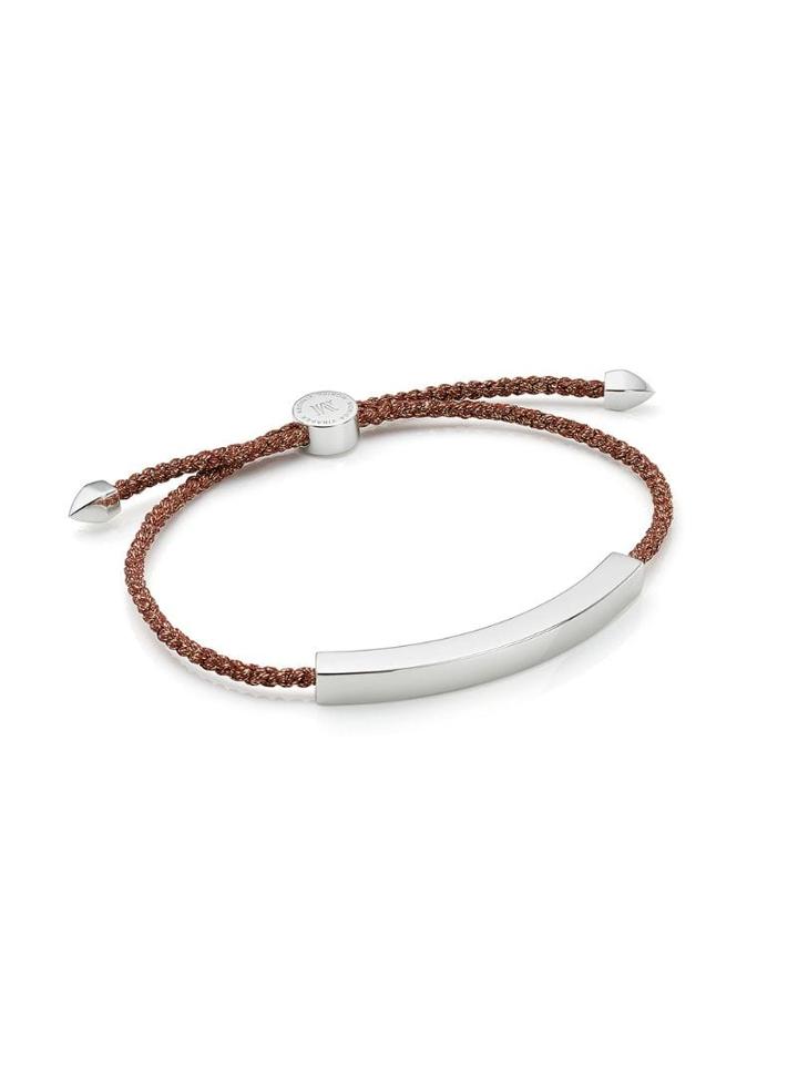 Monica Vinader Linear Large Friendship Bracelet - Brown