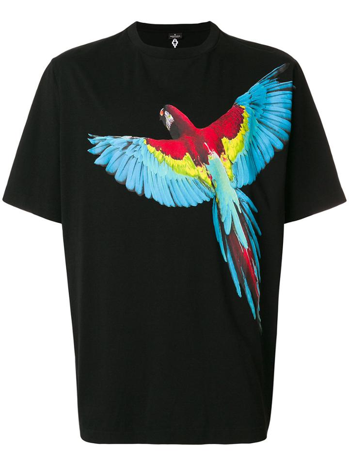 Marcelo Burlon County Of Milan Parrot Print T-shirt - Black