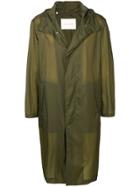 Mackintosh Khaki Nylon Oversized Hooded Coat Gm-139 - Green