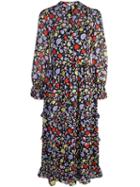 Olivia Rubin Floral Patterned Midi Dress - Multicolour