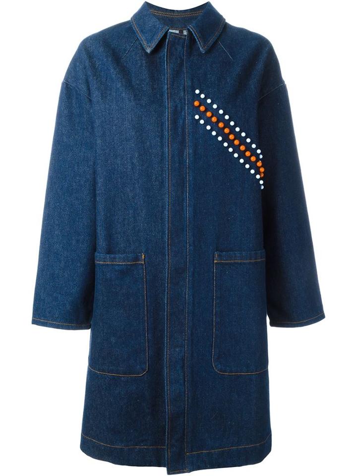 Msgm Studded Denim Coat