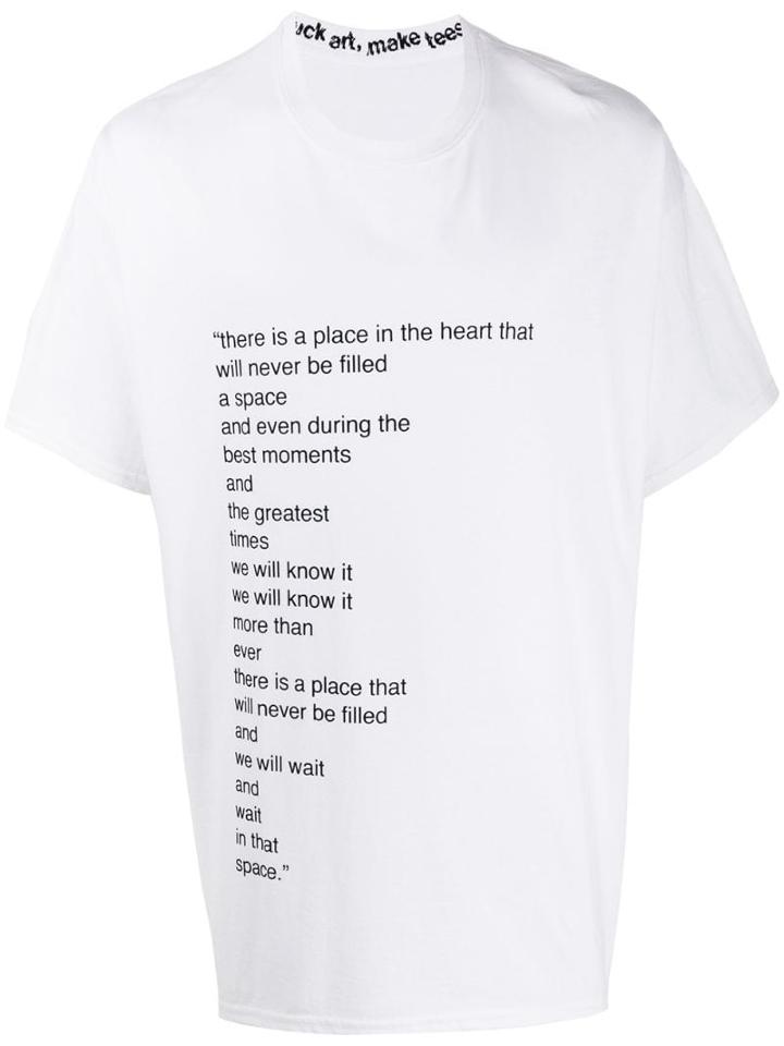F.a.m.t. We Will Know It T-shirt - White