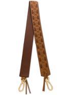 Loewe Cross Stitch Bag Strap - Brown