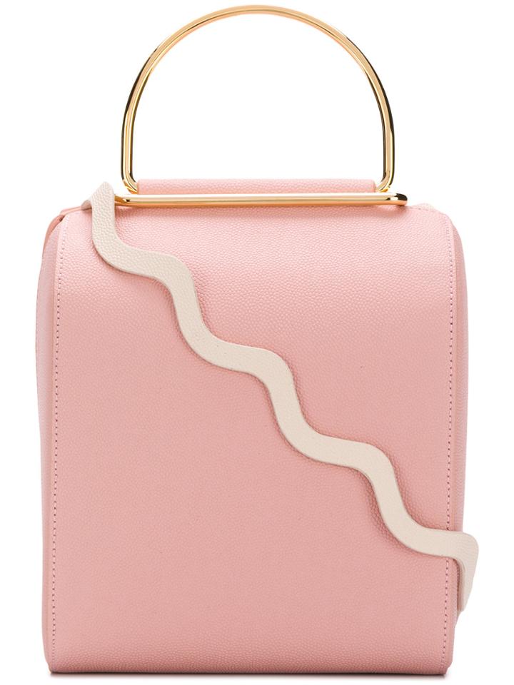 Roksanda Metal Handle Bag - Pink & Purple