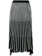 Tsumori Chisato Striped Midi Skirt - Black