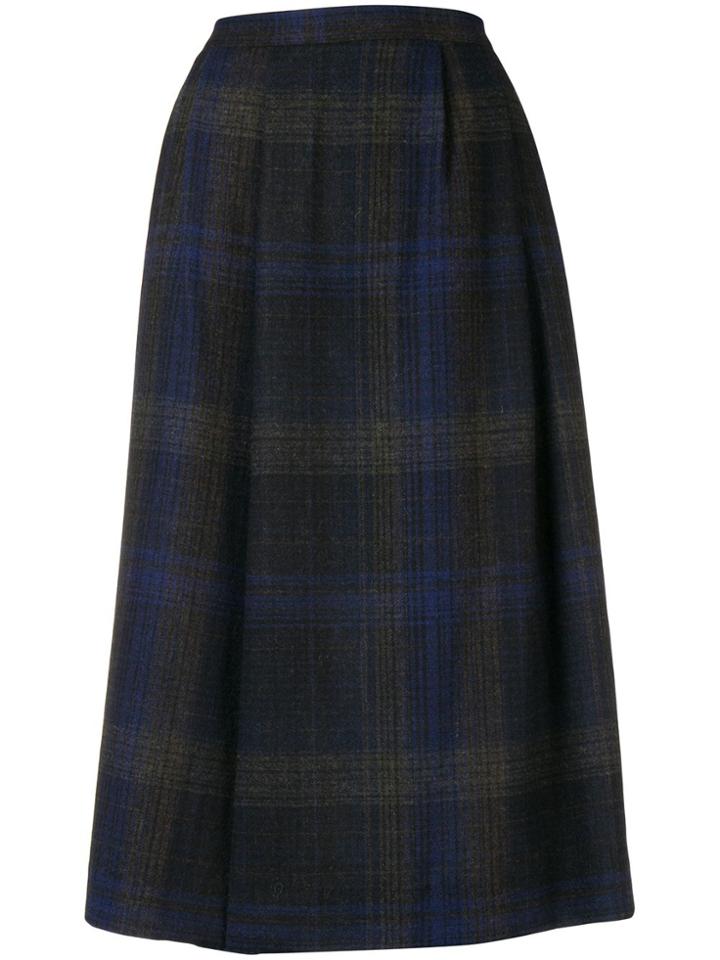 Stephan Schneider Checked Chignon Skirt - Blue