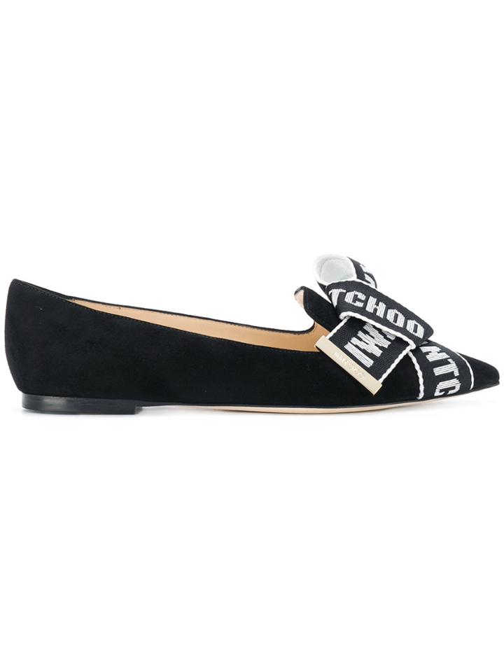 Jimmy Choo Gleam Flats - Black