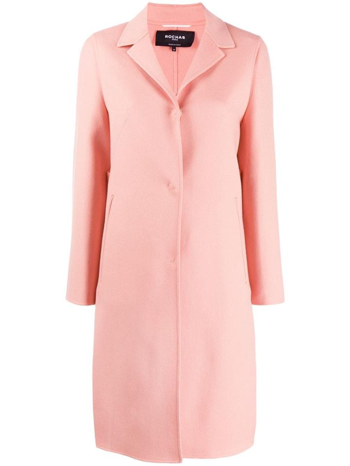 Rochas Single Breasted Coat - Pink