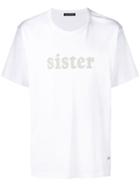 Acne Studios Sister Printed T-shirt - White