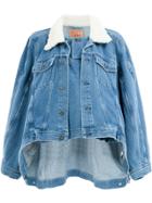Y / Project Asymmetric Denim Jacket - Blue