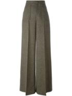 Red Valentino Studded Tweed Trousers, Women's, Size: 42, Nude/neutrals, Polyester/wool