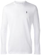 Neil Barrett Lightning Bolt Long Sleeved T-shirt, Men's, Size: Xl, White, Cotton