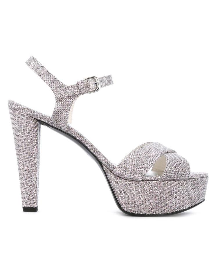 Stuart Weitzman Synonym Sandals, Women's, Size: 37, Silver, Pvc/leather