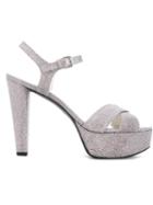Stuart Weitzman Synonym Sandals, Women's, Size: 37, Silver, Pvc/leather